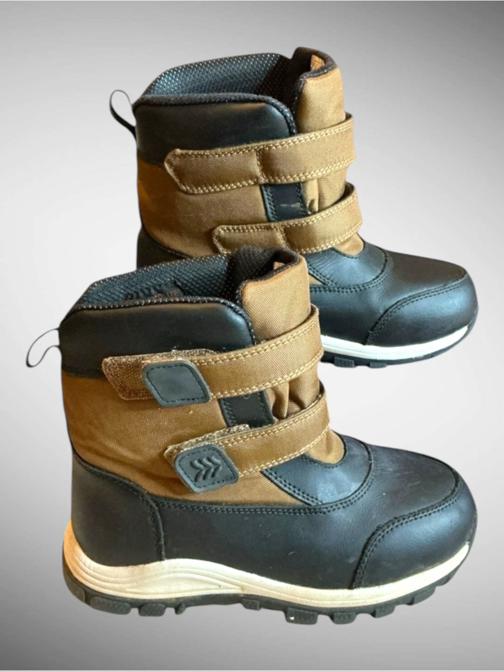 Thermolite Kids Snow Boots Size 2 Waterproof Winter Boots Brown
